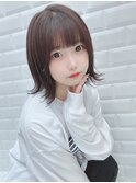 ナチュラル外ハネボブ　小顔顔周り　ショコラブラウン ＊Lilme＊
