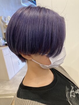 プラスリブ(Plus Lib) ハンサムショート×パープル