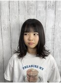 【小学生カット】【ユル巻きセミディ】【学割U24】