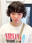 原宿/マッシュショート/スパイラルパーマ/ニュアンスパーマ/前髪