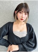 成人式はダブルカラー、インナーカラー♪