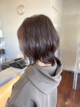 セルボーン レイヤーボブ/白髪ぼかし/ショート/くびれボブ