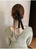 お団子カチモリヘアセット