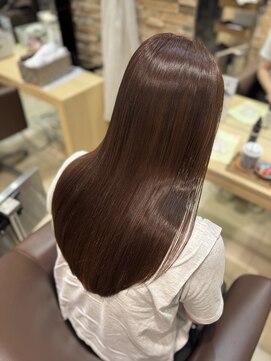 グレースバイハピネス(grace by happiness) 美髪 ピンクブラウン チェリーブラウン 髪質改善 韓国レイヤー