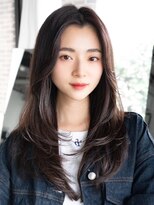 エインアンリー 明治神宮前(AIN.ANLY.)&nbsp;伸ばしかけロングレイヤーカット毛先パーマ顔周りカット