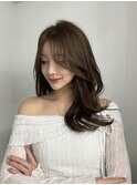 韓国ヘア　2wayバング &nbsp;レイヤーカット くびれヘア &nbsp;顔周り