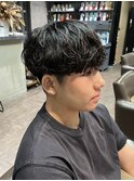 STYLE藤沢メンズカット黒髪40%シャドウパーマ
