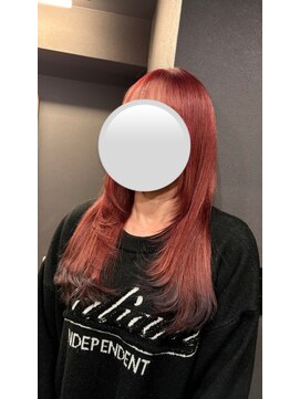 ボアップ 京橋店(boappu) #ピンクカラー#裾カラー#レイヤーカット#デザインカラー