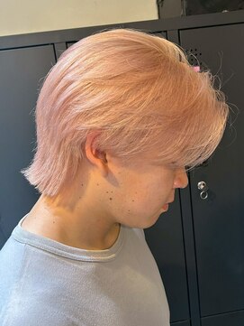 Beleza 川越 -ブリーチ・ハイトーン・ダブルカラー・エクステ・羽エクステ- 17898毛流れセンターパートフルバングツイストシャドウパーマ