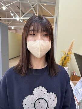 キュオンシア(CUEON. ciea) 切りっぱなし×春ブラウン