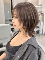 ダブルトーキョー シブヤ(W-TOKYO SHIBUYA)&nbsp;ハイライト×ナチュラルウルフ　ハッシュカット20代30代40代