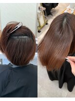 シンシア 銀座(sinsia)&nbsp;40代　広がるボブもまとまる艶髪に[30代40代50代60代]