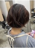 ニュアンスパーマ/ゆるパーマ/ドライパーマ/ショートボブ/ボブ