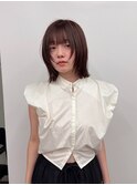 顔まわりレイヤーボブ