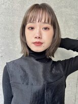 ロンド 銀座(Lond)&nbsp;☆春日☆縮毛矯正ミルクブラウンダウンバングダークパープル37