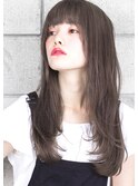 『 ダークグレージュ 』 × 『 外国人風 』小顔デザインカラー♪