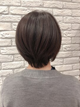 パザパ 交り江店(PA.ZA.PA.) 大人小顔ショート/ナチュラルブラウン/30代40代50代