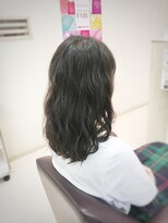 クール ヘアー ギャラリー 神明町店(COOL Hair gallery) エアウェーブでゆるふわ×ミディアム