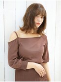 大人かわいい切りっぱなしミディ×グレージュvol.3