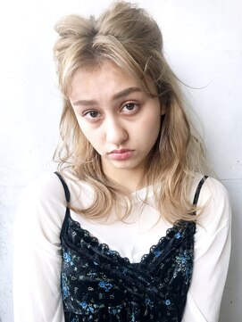 アイティー バイ アルバム 浦和店(IT by ALBUM) ピンアレンジ_ココアブラウンフリンジウェーブ_47405