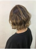 バレイヤージュアッシュベージュ
