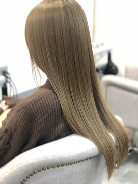 ジーナ セントラル銀座(Zina) セシルカットフリンジウェーブ×大人かわいい前髪ココアブラウン