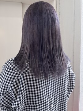 ヘアーデザイン シュシュ(hair design Chou Chou by Yone) ☆chouchou☆ダブルカラー×くすみラベンダーカラー