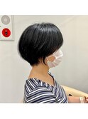 Lond.海気　大人丸みショート　黒猫