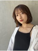 【韓国風ヘア】顔周りレイヤー×韓国風ボブ