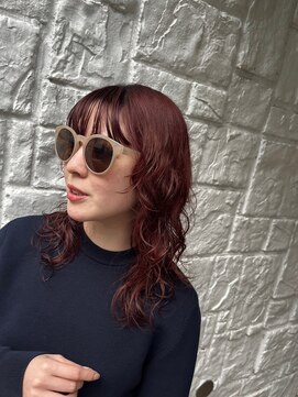 ラミ(L'ami) 【矢後あやこ】外国人風ウェーブx暖色系カラー/チェリーブラウン