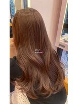 ボタン シブヤ(VOTAN SHIBUYA)&nbsp;ピンク/ブラウン/レイヤー/カラー/カット/韓国/渋谷