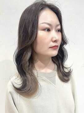 リサ グランシェ(RISA granche) インナーカラー ベージュカラー アッシュブラウン