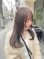 マーシュ 梅田(marshu)&nbsp;レイヤーカット × まろやかベージュ°○