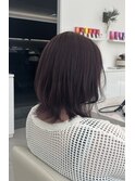 AO hair くすみピンクブラウン