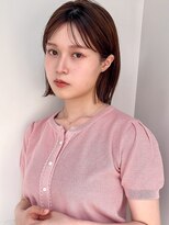 ラフ フロム ガーデン(Laf from GARDEN)&nbsp;シアーカラー/ショートヘア/ダークアッシュ/韓国風/縮毛矯正