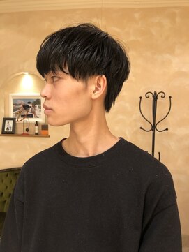 ビュートリアム265(BEAUTRIUM 265) メンズツーブロックショートマッシュウルフ 黒髪メンズショート