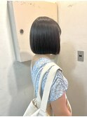 丸みボブ　艶髪酸性ストレート