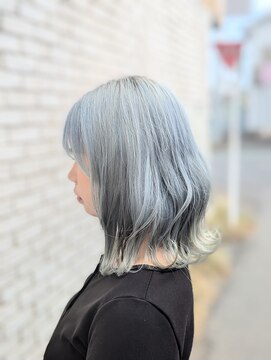 オーガニック リブ 川越(organic+live) 20代30代大人可愛い小顔切りっぱなし外ハネボブハイトーン