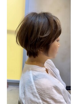 プラグ ヘアーデザイン 大名店(PLUG hair design) ショートボブ/ショートヘア/脱白髪染め/白髪ぼかし/髪質改善