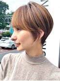30代40代大人女性/前髪ありショートボブ/ショートヘア/髪質改善
