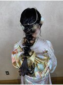 成人式　編みおろし