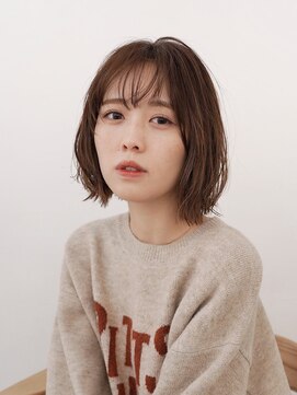 オルセン(OLSEN) ワンカールボブ　ゆるふわボブ　ナチュラルブラウン