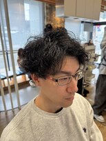 アメラボ 平針店(AmeLab)&nbsp;【ツイストスパイラルパーマ/アップバング】山本凌也