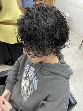 ルートヘアー(Root Hair) 波巻きパーマ/八尾美容室