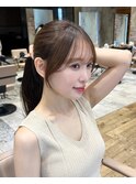 ＊20代30代40代◎結んだときも流れる小顔前髪顔まわりレイヤー