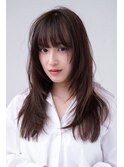 20代30代大人かわいい/小顔レイヤーカット/マロンベージュ