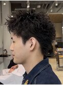 福岡大名メンズパーマスパイキーショートスパイキーパーマ30代
