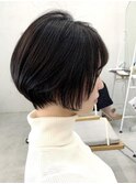 20代～50代◎丸みショートボブ◎黒髪◎髪質改善☆前髪カット