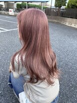 ラウル(Laulu)&nbsp;くびれヘア/アプリコットオレンジ/夏のヘアアレンジ/佐倉