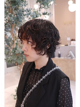 リュドール 名駅(Rue D'or) 10~20代/ウルフボブパーマ/面長の方にもおすすめ